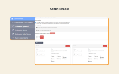 Calendario global con prioridad sobre instalaciones
