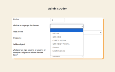Limitación de abonos por unidad familiar y máximo de dispositivos por tipo de socio