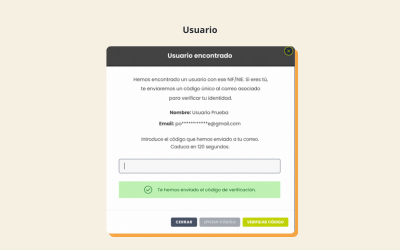 Validación automática de usuario registrado durante la inscripción